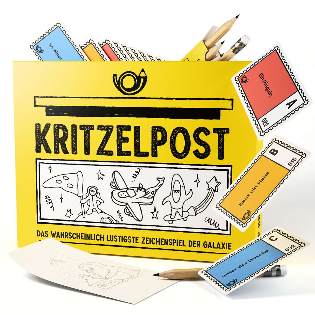 Produktbild: Kritzelpost - Das lustige Zeichenspiel | Hannes Geng, Felicitas Mierbeth