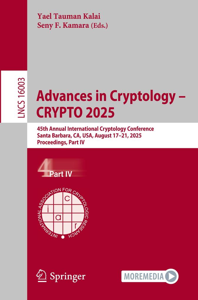 Produktbild: Advances in Cryptology - CRYPTO 2025