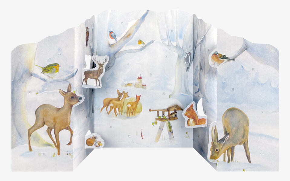 Produktbild: Adventskalender 'Tiere im Winterwald'