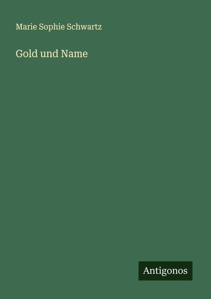 Produktbild: Gold und Name | Marie Sophie Schwartz