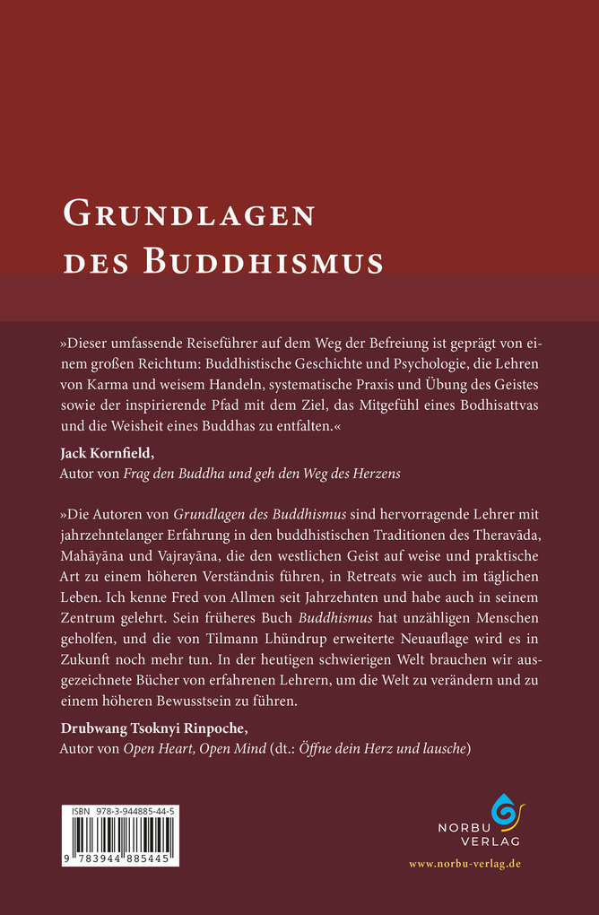 Weitere Ansicht: Grundlagen des Buddhismus | Fred von Allmen, Tilmann Lhündrup Borghardt