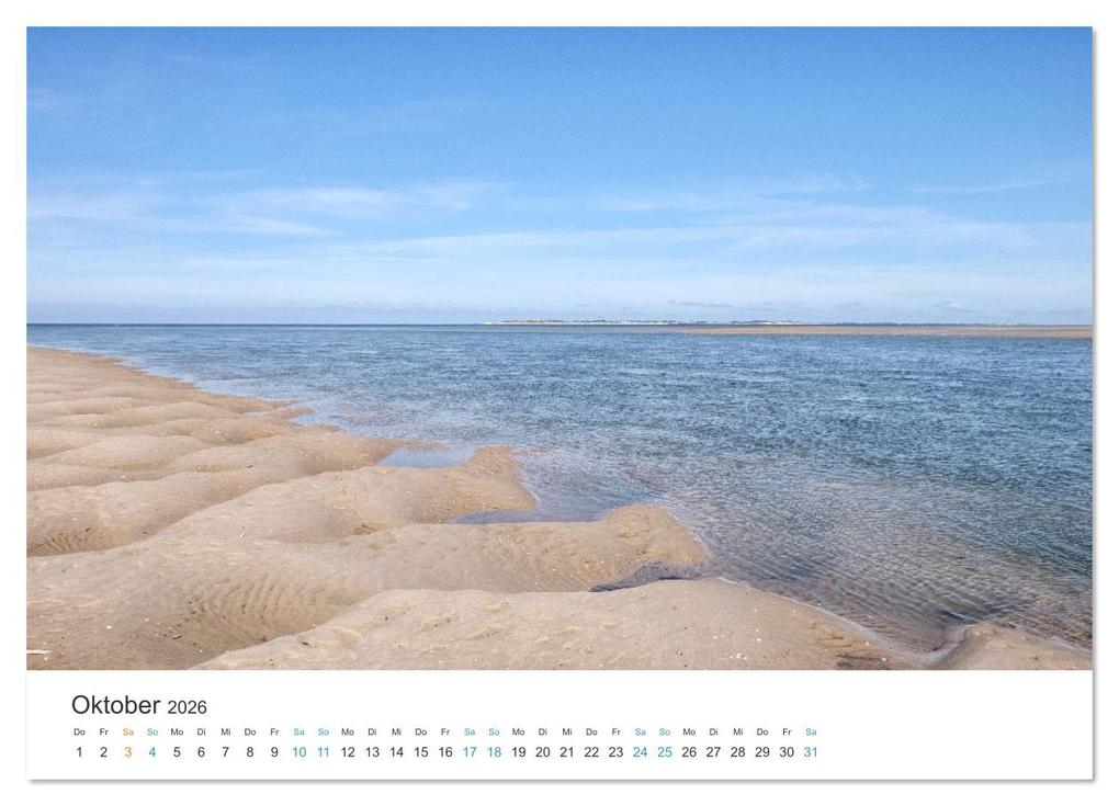Weitere Ansicht: Amrum: Natur und Freiheit (Wandkalender 2026 DIN A4 quer), CALVENDO Monatskalender | Ralph Kerpa, Calvendo