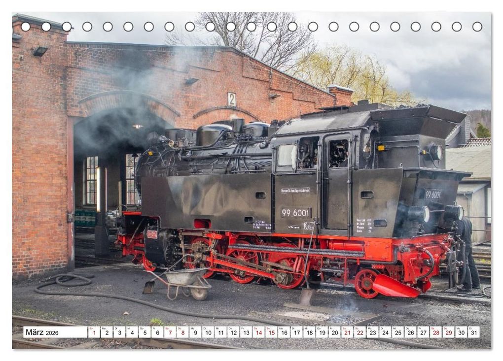Weitere Ansicht: Selketalbahn im Harz (Tischkalender 2026 DIN A5 quer), CALVENDO Monatskalender | Michael Bromm, Calvendo