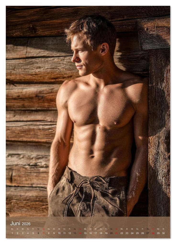 Weitere Ansicht: SEXY BURSCHEN - Bayerische Männer nackt in Lederhose (Wandkalender 2026 DIN A3 hoch), CALVENDO Monatskalender | Calvendo, MB Fotografie