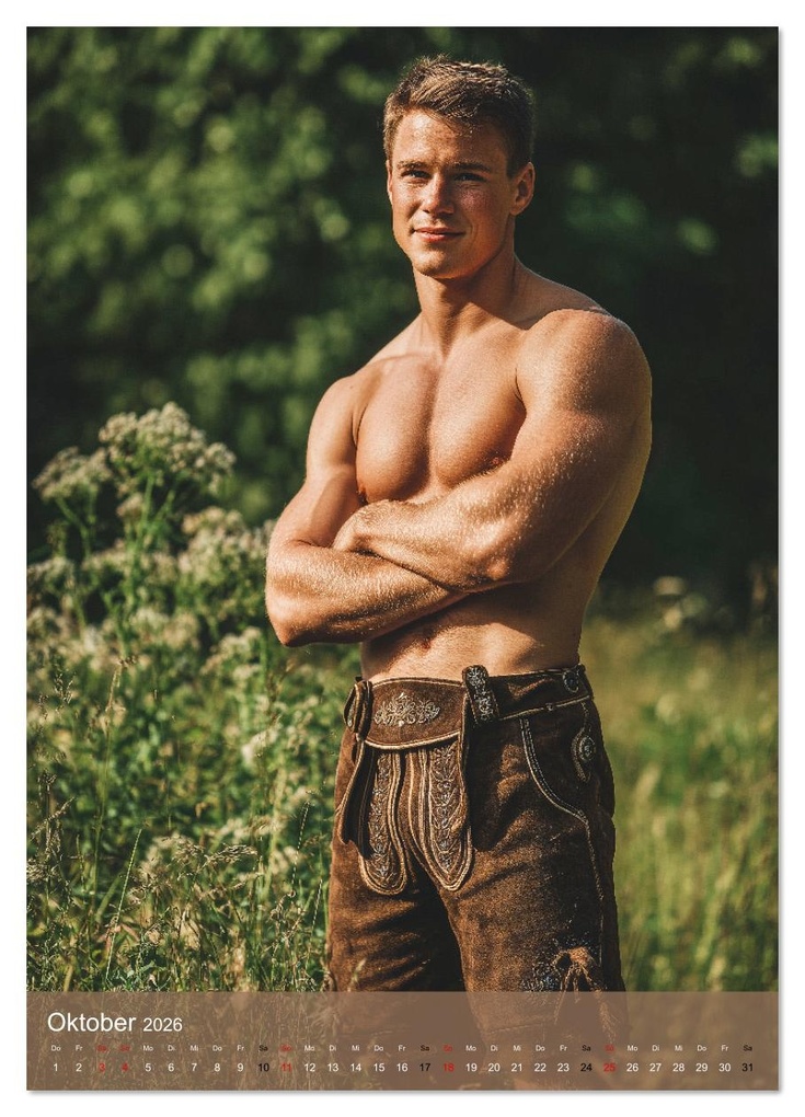 Weitere Ansicht: SEXY BURSCHEN - Bayerische Männer nackt in Lederhose (Wandkalender 2026 DIN A3 hoch), CALVENDO Monatskalender | Calvendo, MB Fotografie