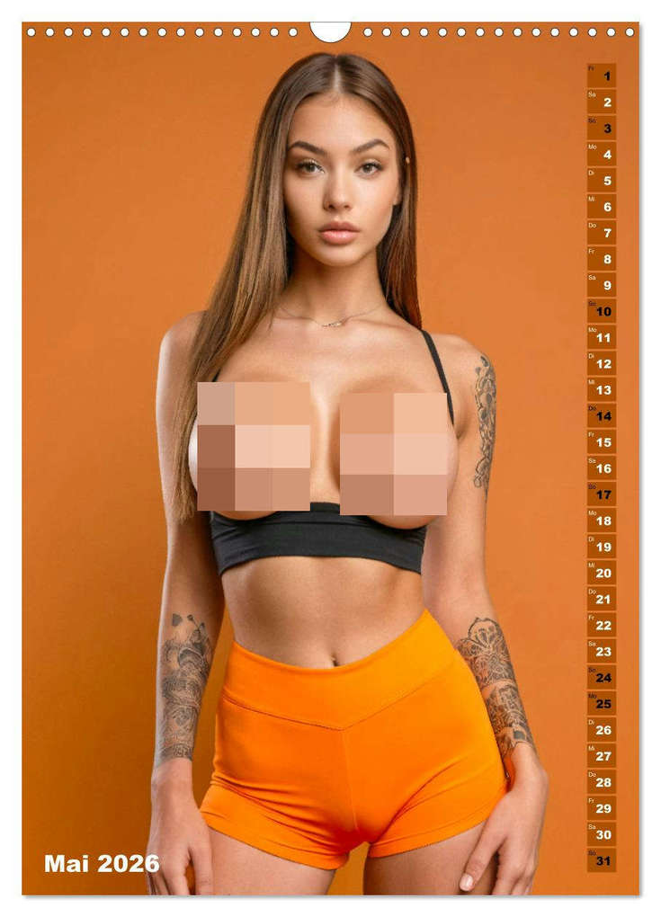 Weitere Ansicht: NACKTE BRÜSTE - Unzensierte Frauen mit Tattoo (Wandkalender 2026 DIN A3 hoch), CALVENDO Monatskalender | Calvendo, MB Fotografie