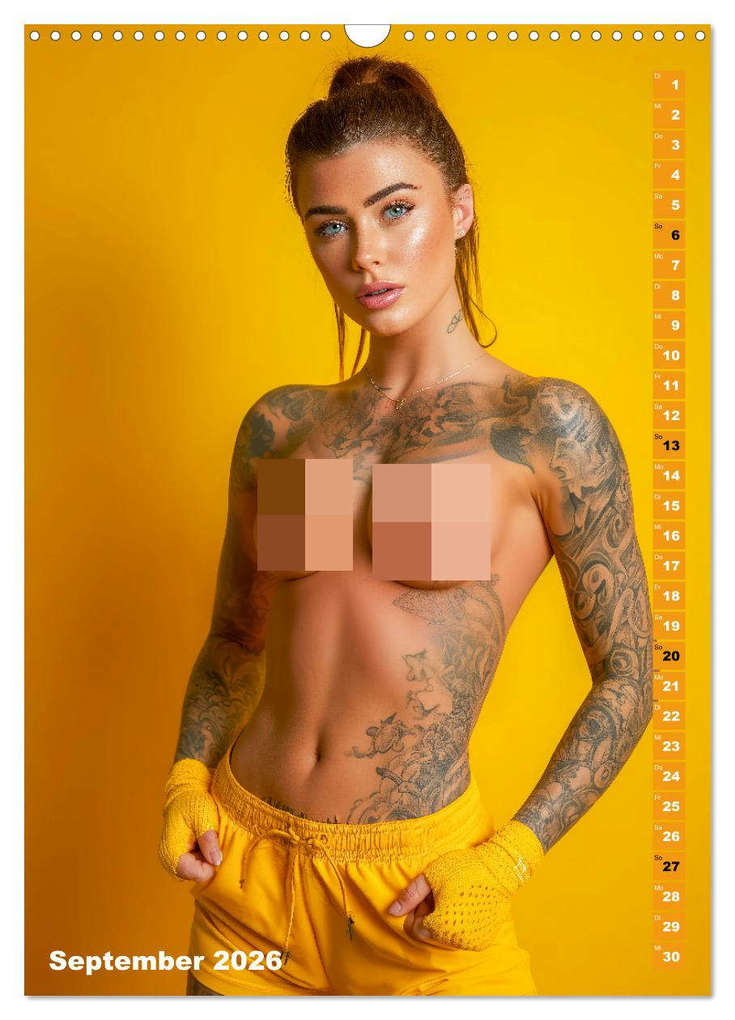Weitere Ansicht: NACKTE BRÜSTE - Unzensierte Frauen mit Tattoo (Wandkalender 2026 DIN A3 hoch), CALVENDO Monatskalender | Calvendo, MB Fotografie