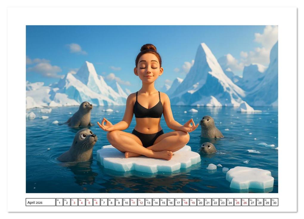 Weitere Ansicht: Kälteanbeter (Wandkalender 2026 DIN A4 quer), CALVENDO Monatskalender | Calvendo, Kerstin Waurick