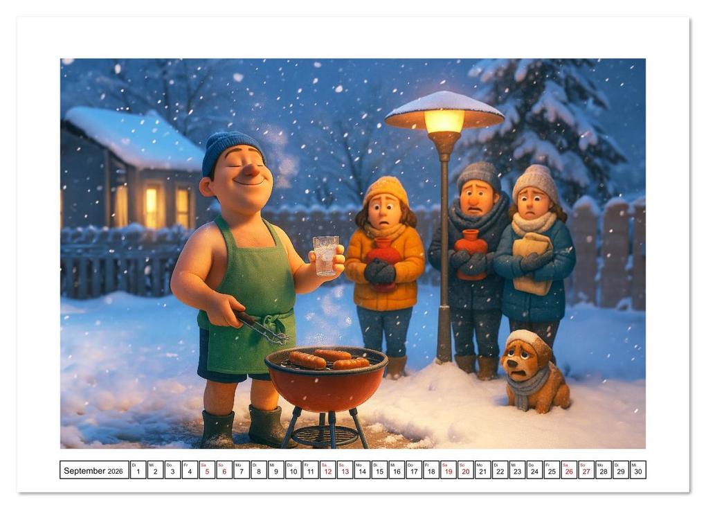 Weitere Ansicht: Kälteanbeter (Wandkalender 2026 DIN A4 quer), CALVENDO Monatskalender | Calvendo, Kerstin Waurick