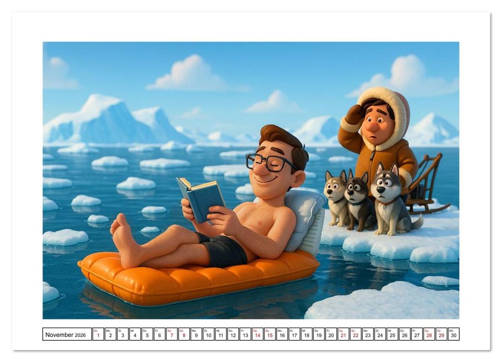 Weitere Ansicht: Kälteanbeter (Wandkalender 2026 DIN A4 quer), CALVENDO Monatskalender | Calvendo, Kerstin Waurick