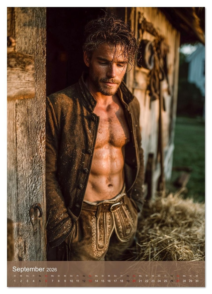 Weitere Ansicht: SEXY BURSCHEN - Bayerische Männer nackt in Lederhose (Wandkalender 2026 DIN A4 hoch), CALVENDO Monatskalender | Calvendo, MB Fotografie