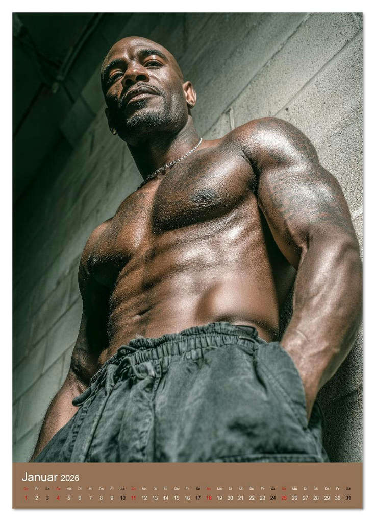 Weitere Ansicht: SEXY MÄNNER - Nackt mit Sixpack im Knast (Wandkalender 2026 DIN A2 hoch), CALVENDO Monatskalender | Calvendo, MB Fotografie