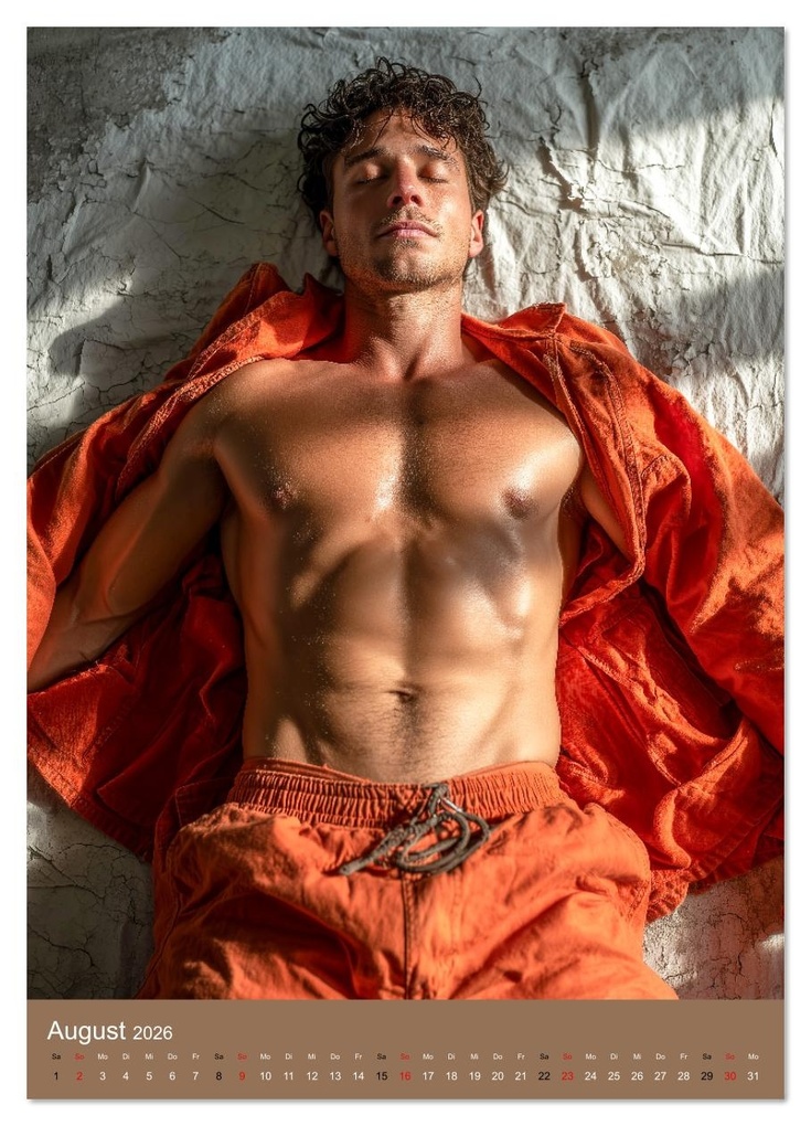 Weitere Ansicht: SEXY MÄNNER - Nackt mit Sixpack im Knast (Wandkalender 2026 DIN A2 hoch), CALVENDO Monatskalender | Calvendo, MB Fotografie