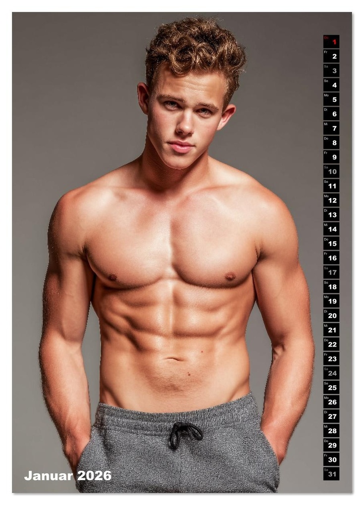 Weitere Ansicht: JUNG, SEXY, UNZENSIERT - Männer nackt in Shorts (Wandkalender 2026 DIN A4 hoch), CALVENDO Monatskalender | Calvendo