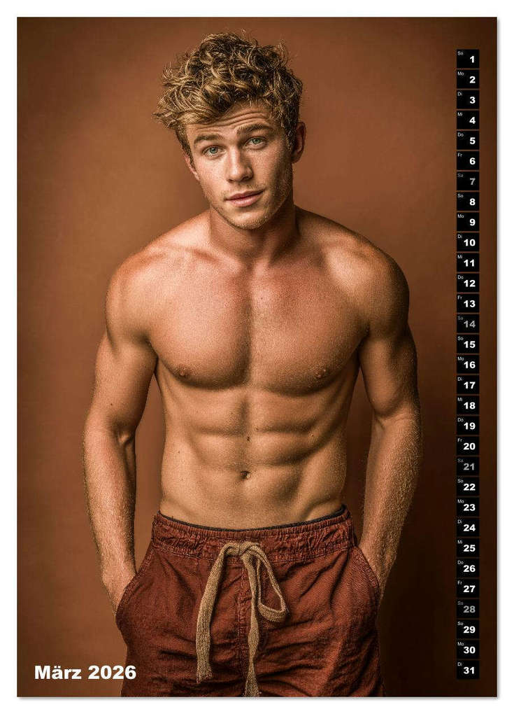 Weitere Ansicht: JUNG, SEXY, UNZENSIERT - Männer nackt in Shorts (Wandkalender 2026 DIN A4 hoch), CALVENDO Monatskalender | Calvendo