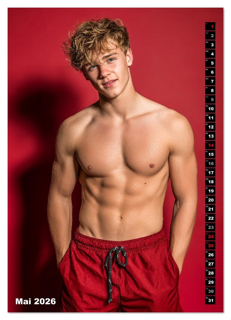 Weitere Ansicht: JUNG, SEXY, UNZENSIERT - Männer nackt in Shorts (Wandkalender 2026 DIN A4 hoch), CALVENDO Monatskalender | Calvendo