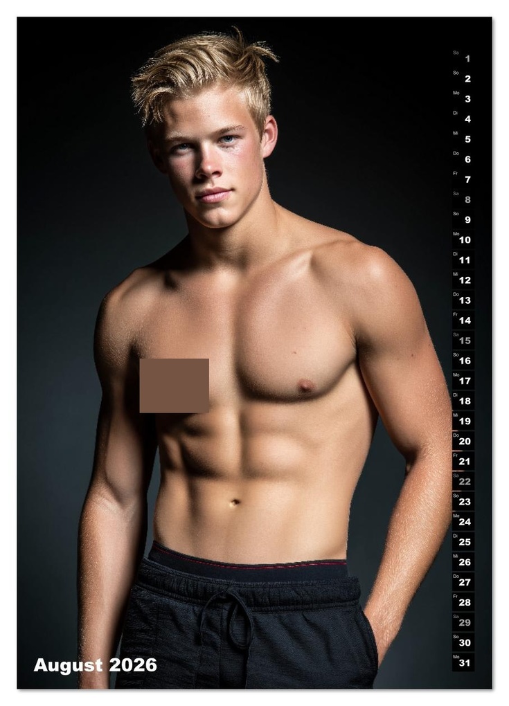 Weitere Ansicht: JUNG, SEXY, UNZENSIERT - Männer nackt in Shorts (Wandkalender 2026 DIN A4 hoch), CALVENDO Monatskalender | Calvendo