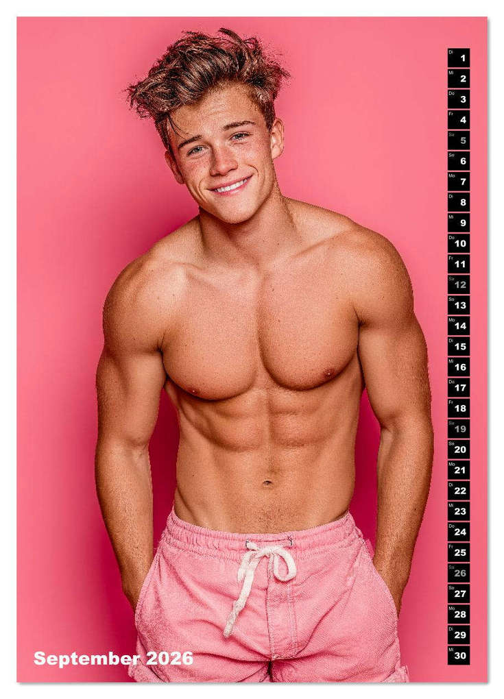 Weitere Ansicht: JUNG, SEXY, UNZENSIERT - Männer nackt in Shorts (Wandkalender 2026 DIN A4 hoch), CALVENDO Monatskalender | Calvendo
