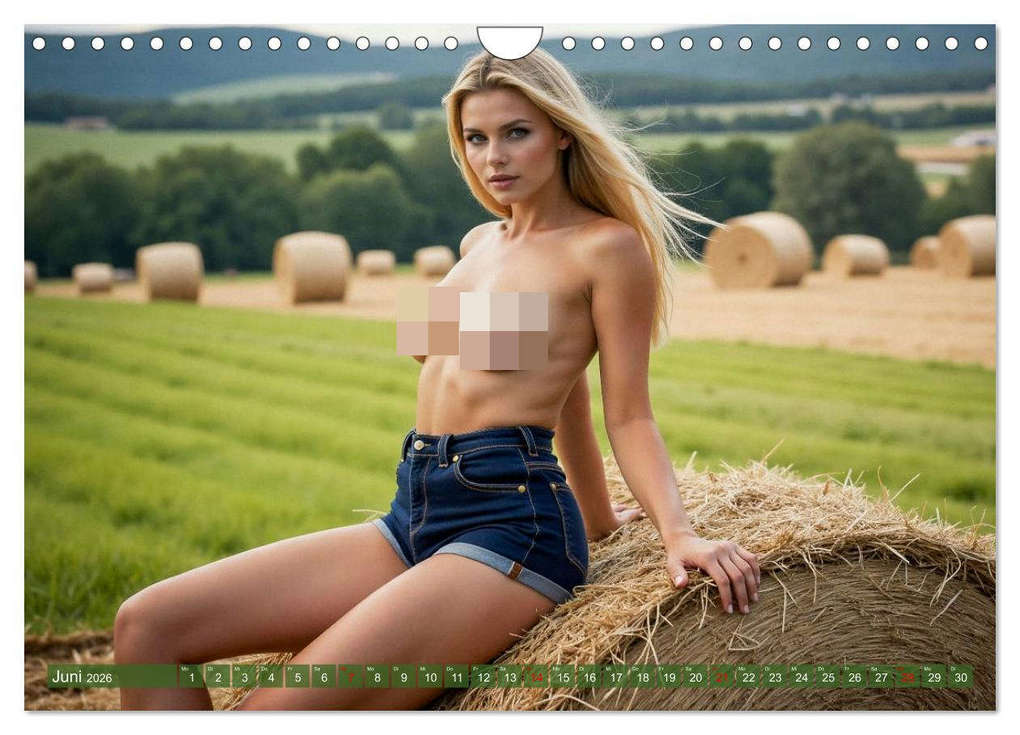 Weitere Ansicht: Sexy Bäuerinnen - Nackte Frauen auf dem Bauernhof (Wandkalender 2026 DIN A4 quer), CALVENDO Monatskalender | MB Fotografie, Calvendo