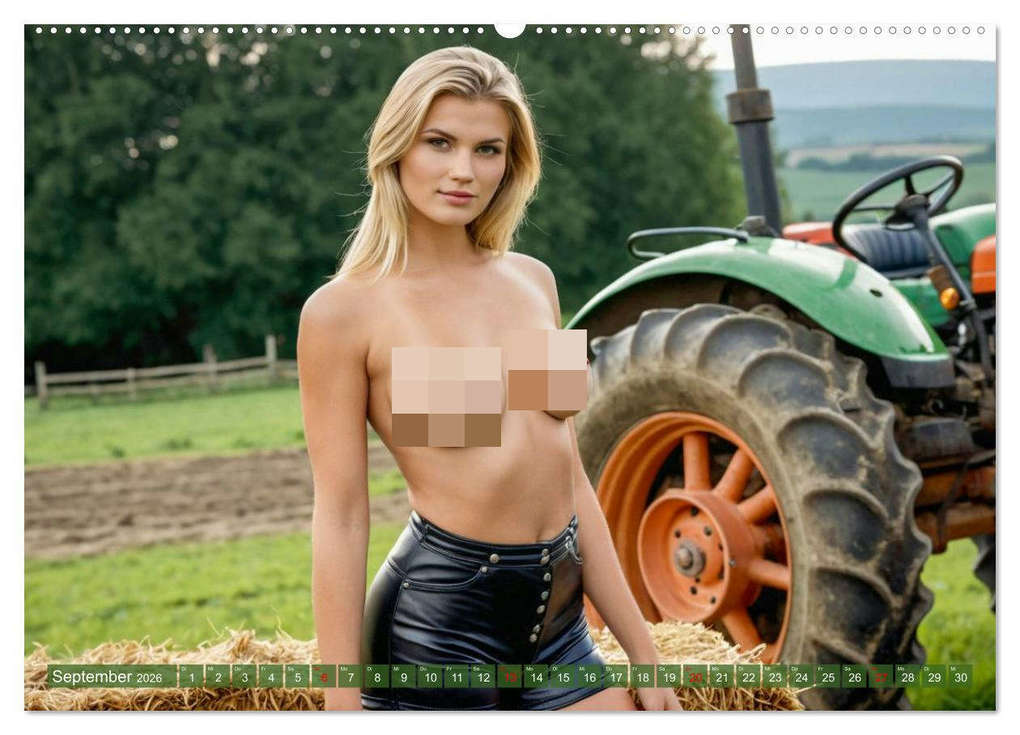 Weitere Ansicht: Sexy Bäuerinnen - Nackte Frauen auf dem Bauernhof (Wandkalender 2026 DIN A2 quer), CALVENDO Monatskalender | Calvendo, MB Fotografie