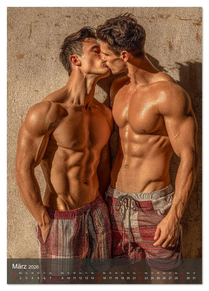 Weitere Ansicht: Gay Kalender - Wahre Liebe unter nackten Männern (Tischkalender 2026 DIN A5 hoch), CALVENDO Monatskalender | Calvendo, MB - Fotografie
