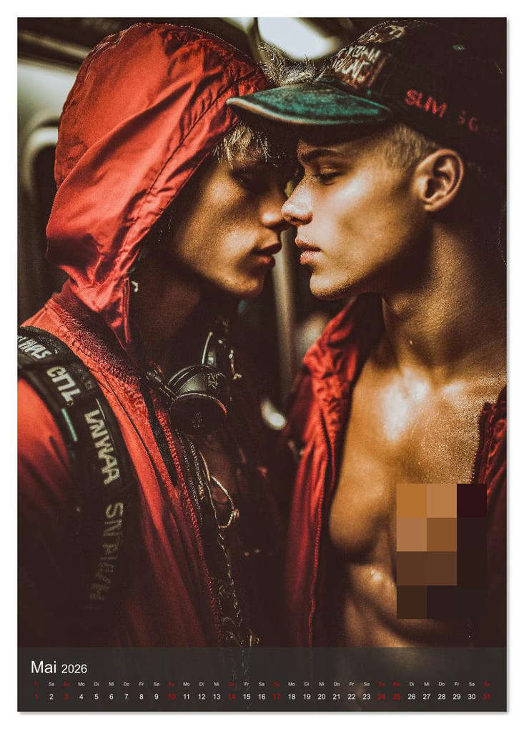 Weitere Ansicht: Gay Kalender - Wahre Liebe unter nackten Männern (Tischkalender 2026 DIN A5 hoch), CALVENDO Monatskalender | Calvendo, MB - Fotografie
