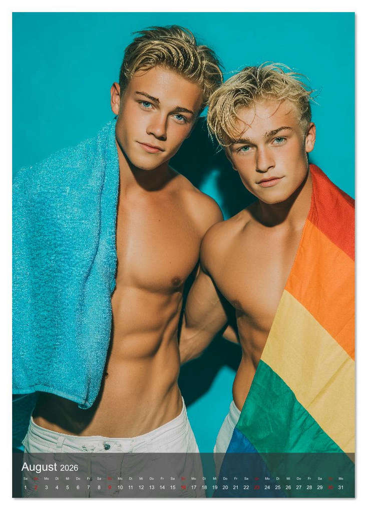 Weitere Ansicht: Gay Kalender - Wahre Liebe unter nackten Männern (Tischkalender 2026 DIN A5 hoch), CALVENDO Monatskalender | Calvendo, MB - Fotografie