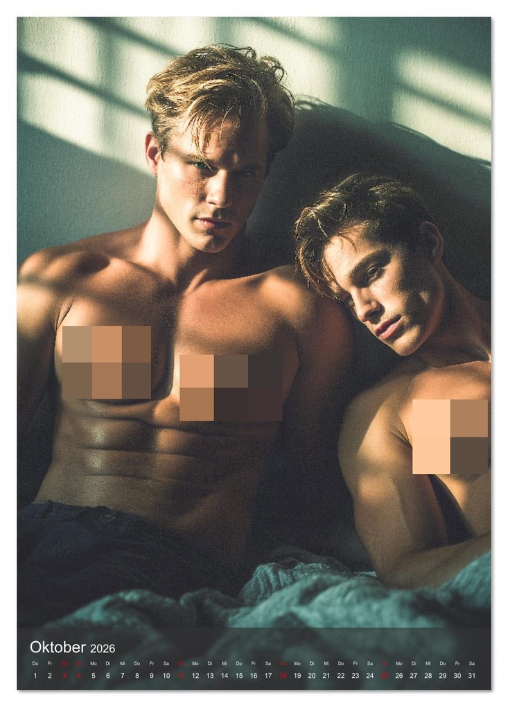 Weitere Ansicht: Gay Kalender - Wahre Liebe unter nackten Männern (Tischkalender 2026 DIN A5 hoch), CALVENDO Monatskalender | Calvendo, MB - Fotografie