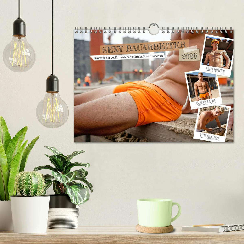 Weitere Ansicht: SEXY BAUARBEITER - Baustelle der verführerischen Männer, Schichtwechsel (Wandkalender 2026 DIN A4 quer), CALVENDO Monatskalender | MB Fotografie, Calvendo
