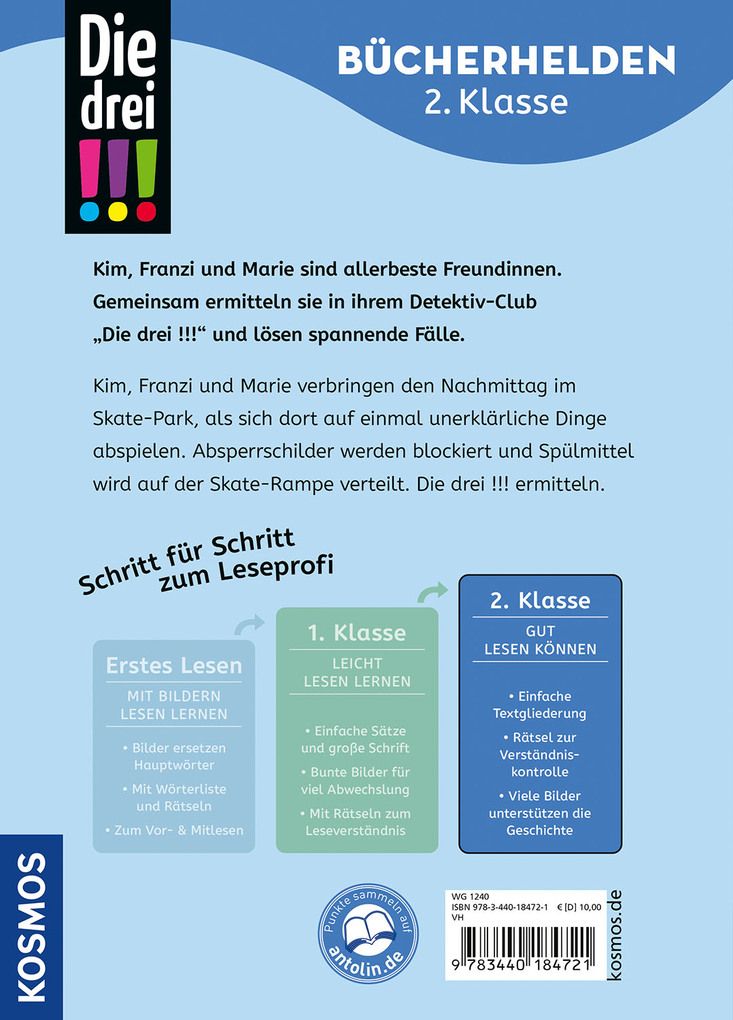 Weitere Ansicht: Die drei !!!, Bücherhelden 2. Klasse, Ein Fall im Skate-Park | Jule Ambach