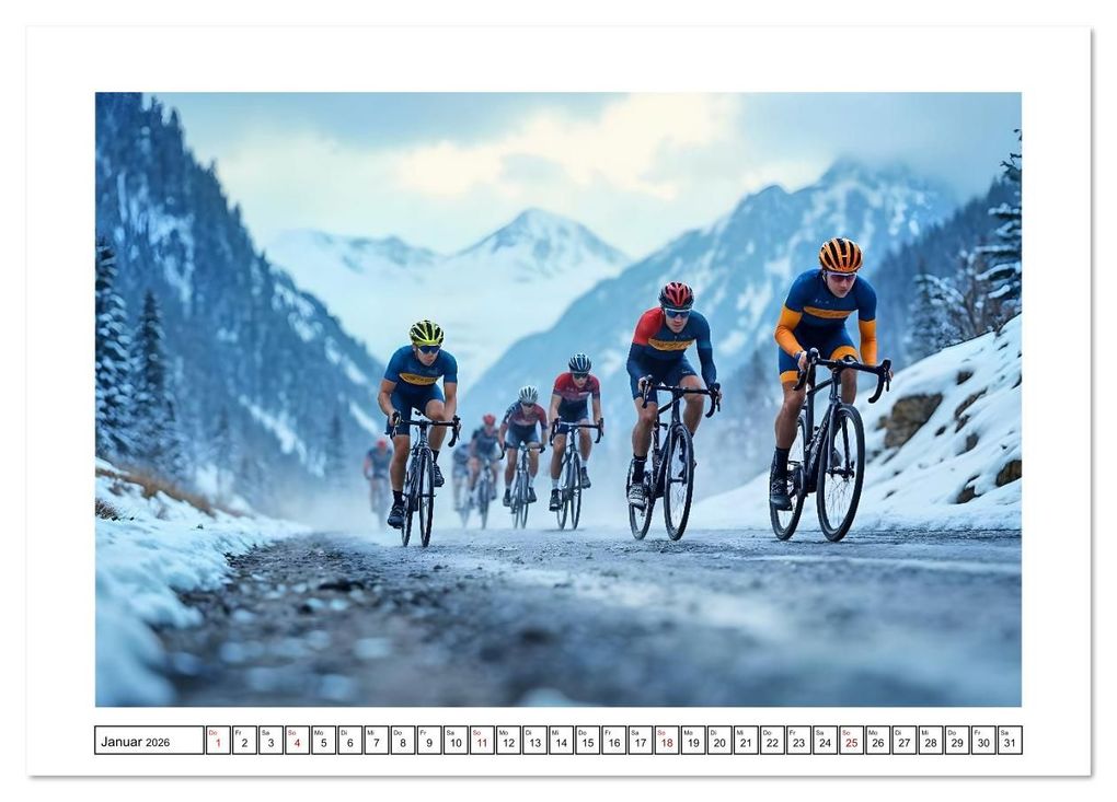 Weitere Ansicht: Kilometerkiller - Rennrad-Power im Jahresverlauf (Tischkalender 2026 DIN A5 quer), CALVENDO Monatskalender | Fred Schimak, Calvendo