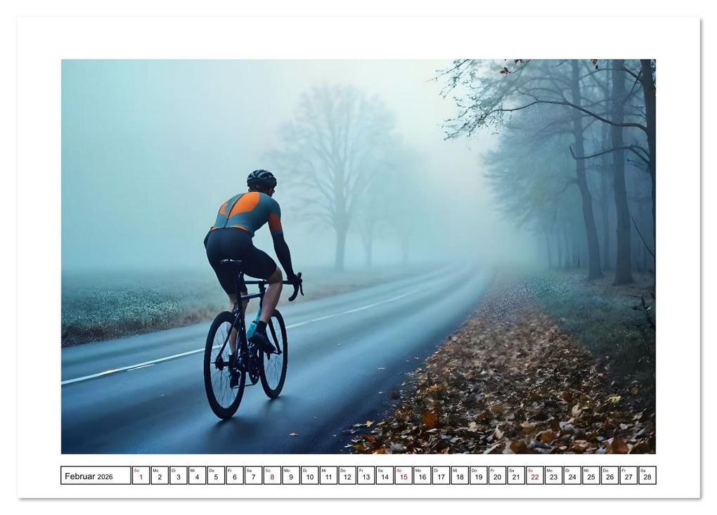 Weitere Ansicht: Kilometerkiller - Rennrad-Power im Jahresverlauf (Tischkalender 2026 DIN A5 quer), CALVENDO Monatskalender | Fred Schimak, Calvendo