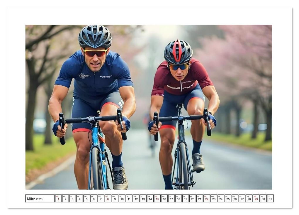 Weitere Ansicht: Kilometerkiller - Rennrad-Power im Jahresverlauf (Tischkalender 2026 DIN A5 quer), CALVENDO Monatskalender | Fred Schimak, Calvendo