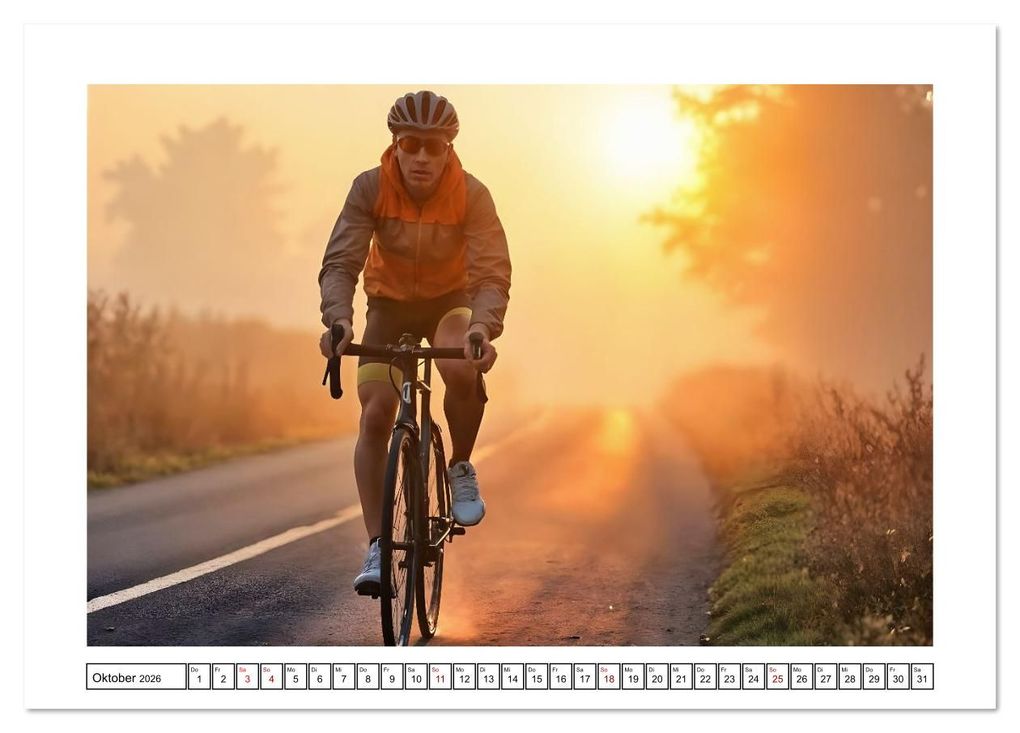 Weitere Ansicht: Kilometerkiller - Rennrad-Power im Jahresverlauf (Tischkalender 2026 DIN A5 quer), CALVENDO Monatskalender | Fred Schimak, Calvendo