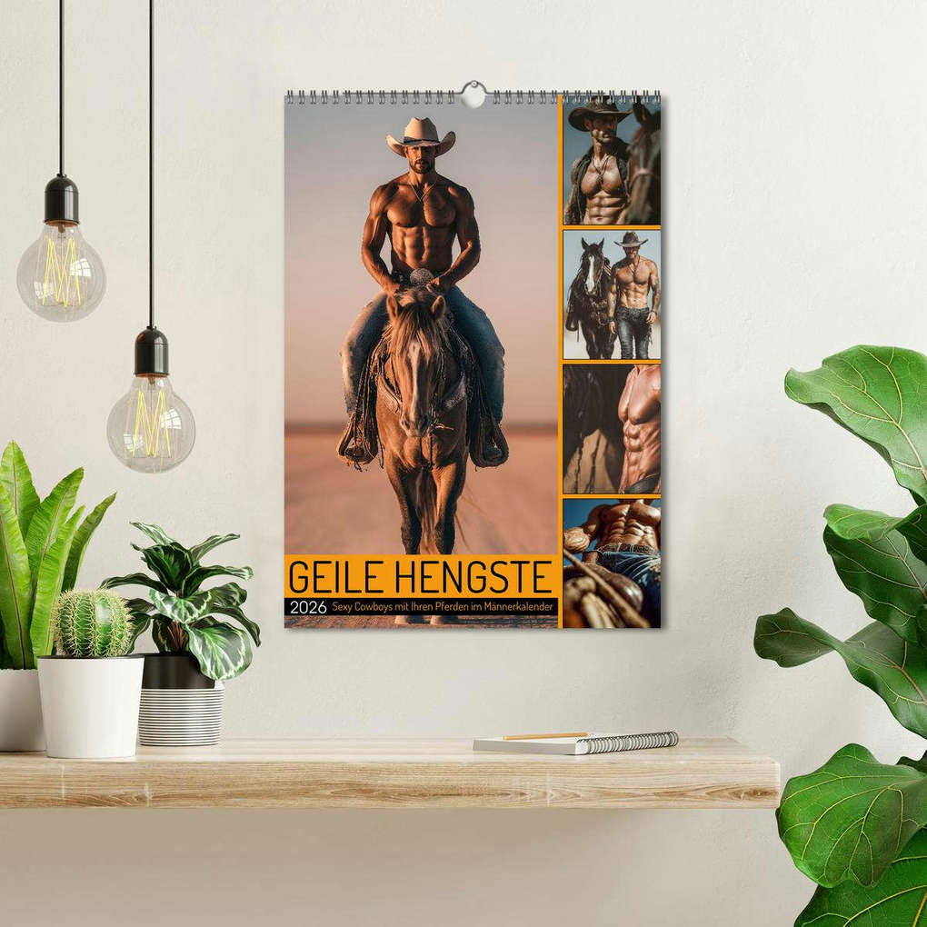 Weitere Ansicht: GEILE HENGSTE - Sexy Cowboys mit Ihren Pferden im Männerkalender (Wandkalender 2026 DIN A3 hoch), CALVENDO Monatskalender | MB - Fotografie, Calvendo