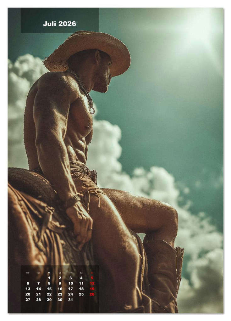 Weitere Ansicht: GEILE HENGSTE - Sexy Cowboys mit Ihren Pferden im Männerkalender (Wandkalender 2026 DIN A3 hoch), CALVENDO Monatskalender | MB - Fotografie, Calvendo