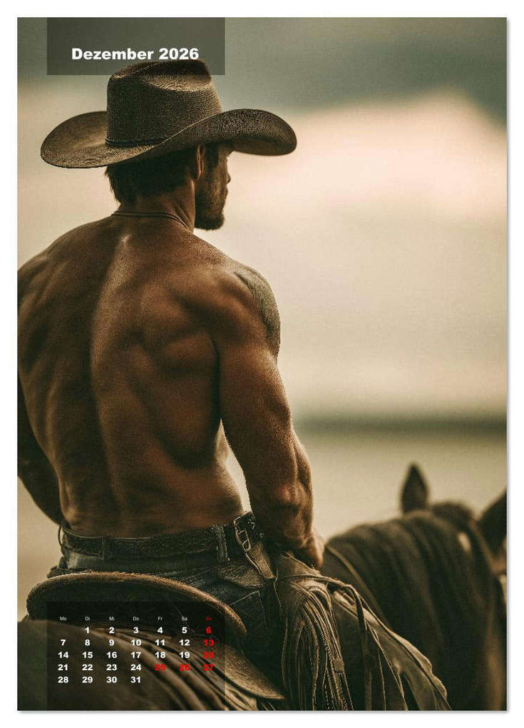 Weitere Ansicht: GEILE HENGSTE - Sexy Cowboys mit Ihren Pferden im Männerkalender (Wandkalender 2026 DIN A3 hoch), CALVENDO Monatskalender | MB - Fotografie, Calvendo