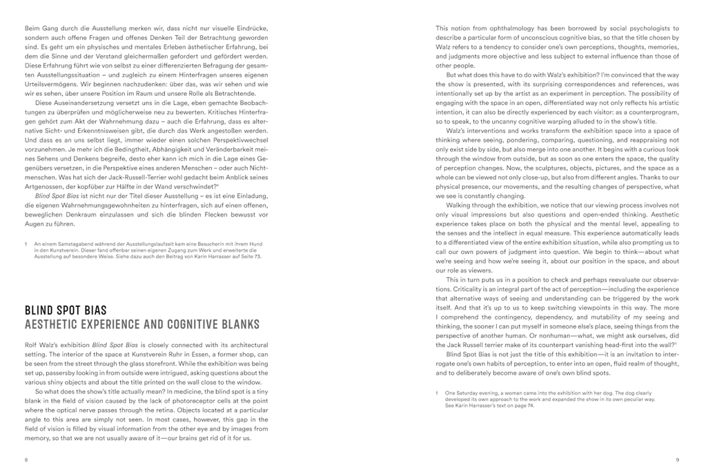 Weitere Ansicht: Rolf Walz. Blind Spot Bias | Köln Kühle und Mozer, Rolf Walz