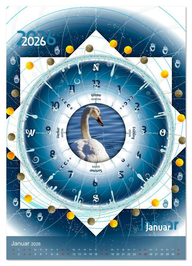 Weitere Ansicht: Jahreskreise (hochwertiger Premium Wandkalender 2026 DIN A2 hoch), Kunstdruck in Hochglanz | Ines Dhein, Calvendo
