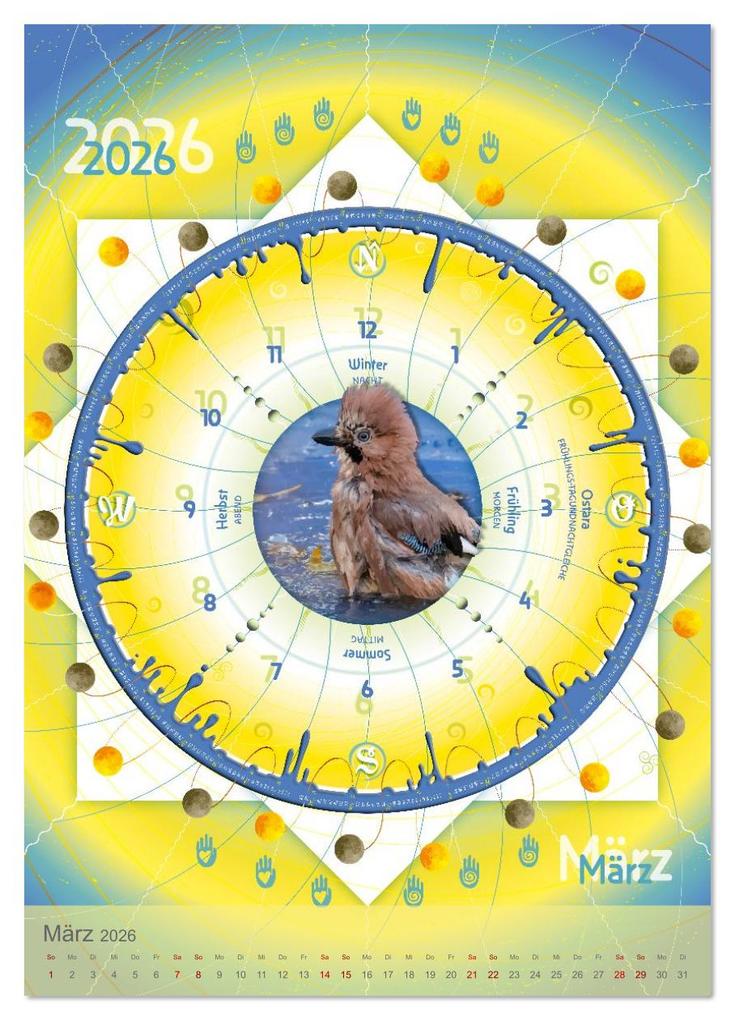 Weitere Ansicht: Jahreskreise (hochwertiger Premium Wandkalender 2026 DIN A2 hoch), Kunstdruck in Hochglanz | Ines Dhein, Calvendo