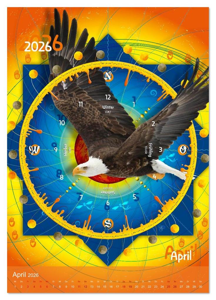 Weitere Ansicht: Jahreskreise (hochwertiger Premium Wandkalender 2026 DIN A2 hoch), Kunstdruck in Hochglanz | Ines Dhein, Calvendo