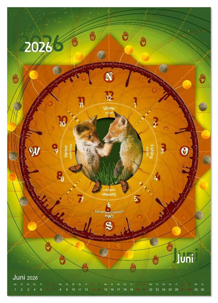 Weitere Ansicht: Jahreskreise (hochwertiger Premium Wandkalender 2026 DIN A2 hoch), Kunstdruck in Hochglanz | Ines Dhein, Calvendo
