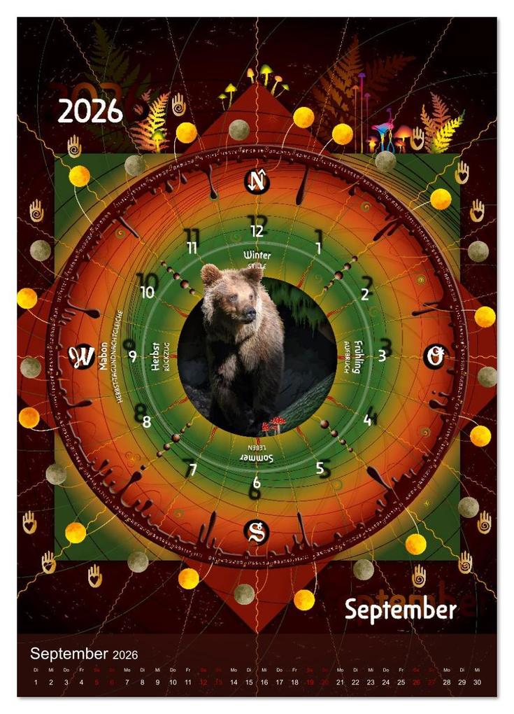 Weitere Ansicht: Jahreskreise (hochwertiger Premium Wandkalender 2026 DIN A2 hoch), Kunstdruck in Hochglanz | Ines Dhein, Calvendo