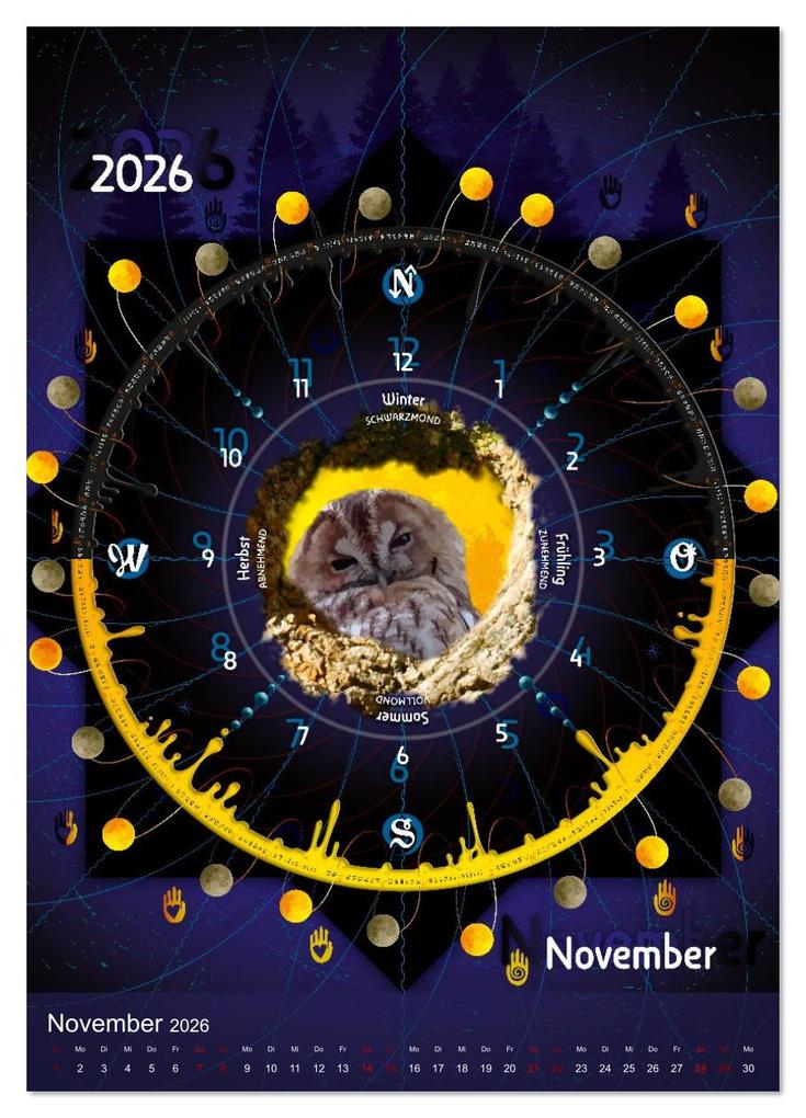 Weitere Ansicht: Jahreskreise (hochwertiger Premium Wandkalender 2026 DIN A2 hoch), Kunstdruck in Hochglanz | Ines Dhein, Calvendo