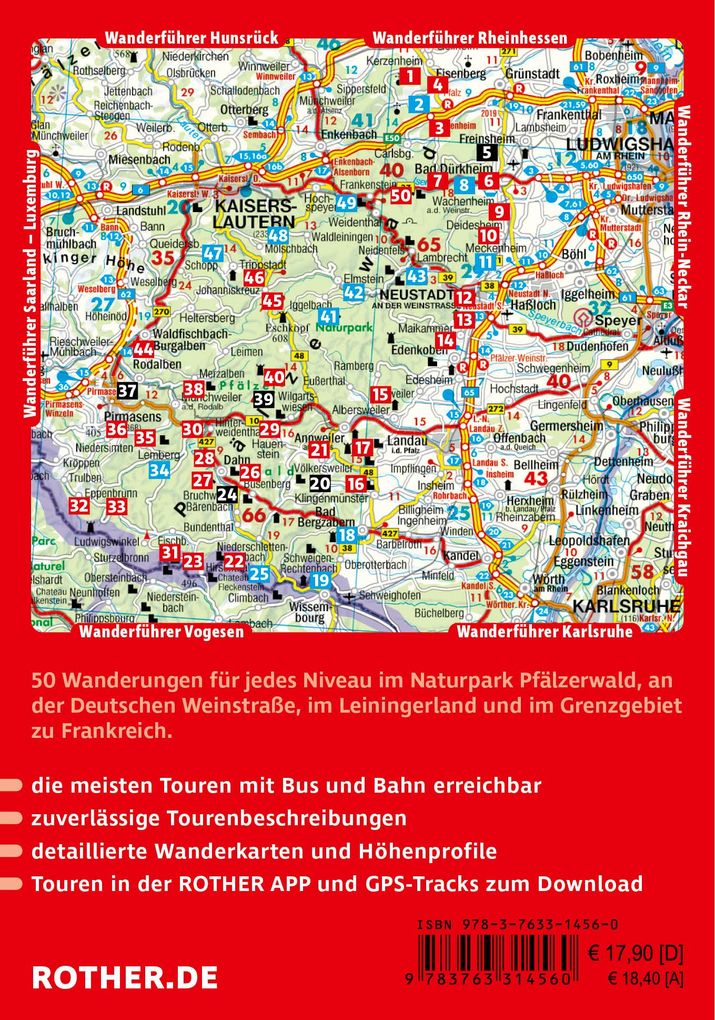 Weitere Ansicht: ROTHER Wanderführer Pfälzerwald und Deutsche Weinstraße | Jörg-Thomas Titz