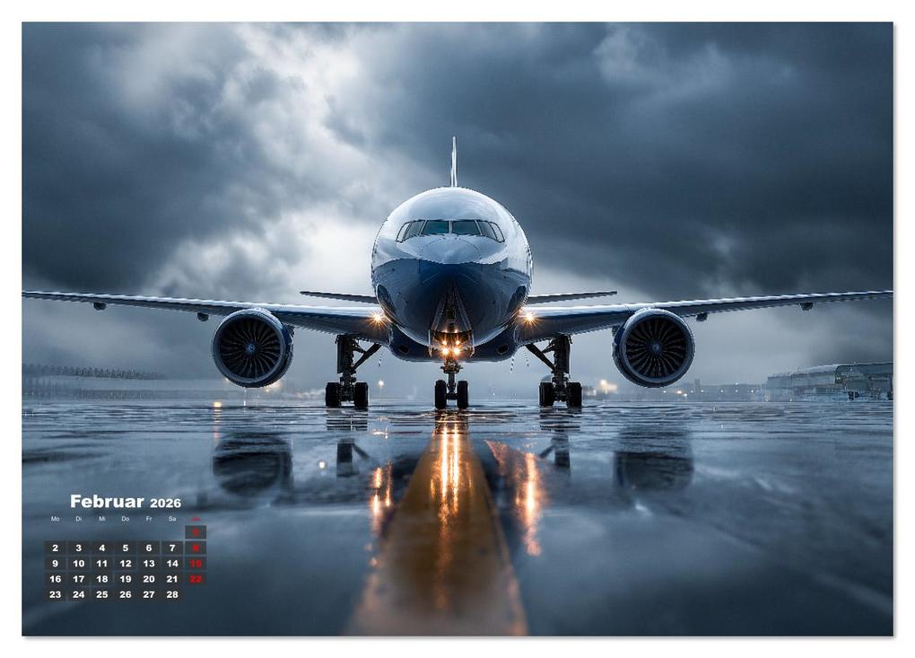 Weitere Ansicht: Flugzeuge hautnah - Flugzeugkalender für Flugzeugliebhaber (Tischkalender 2026 DIN A5 quer), CALVENDO Monatskalender | MB Fotografie, Calvendo