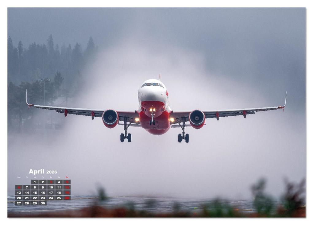 Weitere Ansicht: Flugzeuge hautnah - Flugzeugkalender für Flugzeugliebhaber (Tischkalender 2026 DIN A5 quer), CALVENDO Monatskalender | MB Fotografie, Calvendo