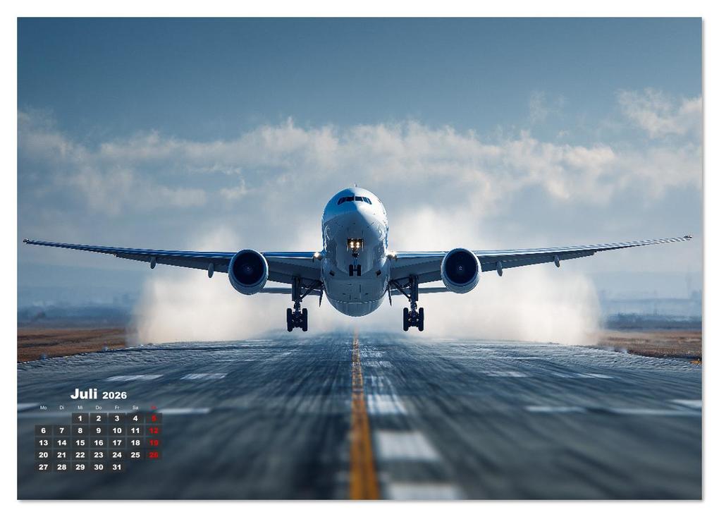 Weitere Ansicht: Flugzeuge hautnah - Flugzeugkalender für Flugzeugliebhaber (Tischkalender 2026 DIN A5 quer), CALVENDO Monatskalender | MB Fotografie, Calvendo
