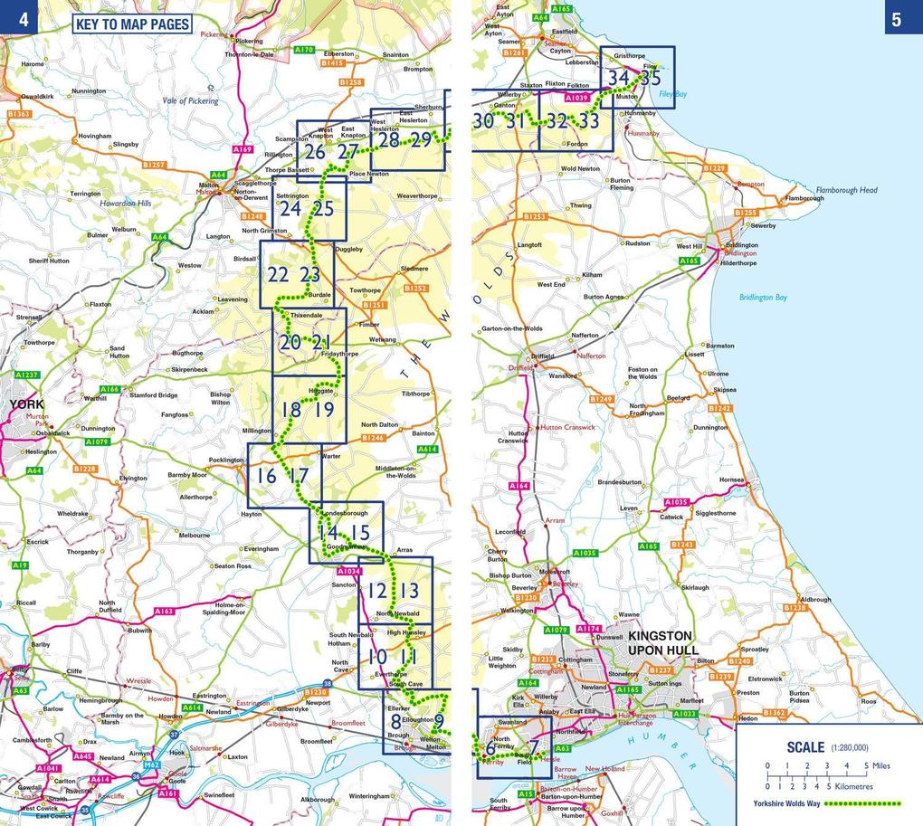 Weitere Ansicht: Yorkshire Wolds Way | A-Z Maps
