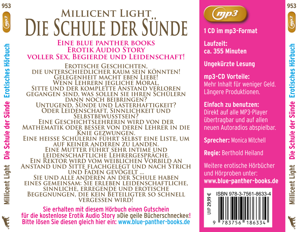Weitere Ansicht: Die Schule der Sünde | 13 geile erotische Sex-Geschichten | Erotik Audio Story | Erotisches Hörbuch | Millicent Light